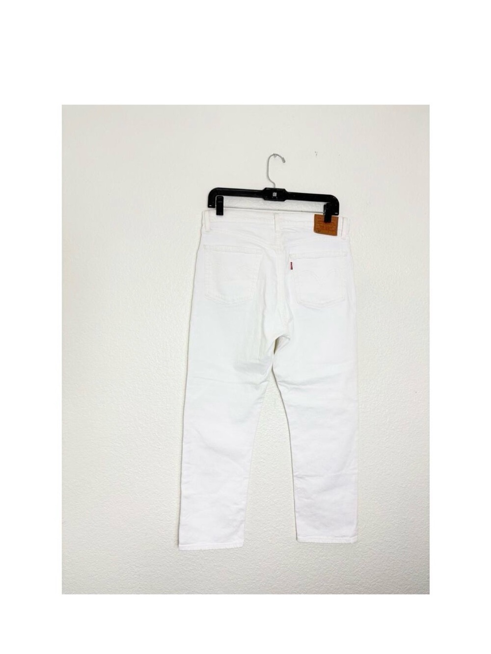 Levi’s 501 Straight Jeans Size 30 White Button Fly High Rise Preppy Minimalist - Picture 7 of 7
